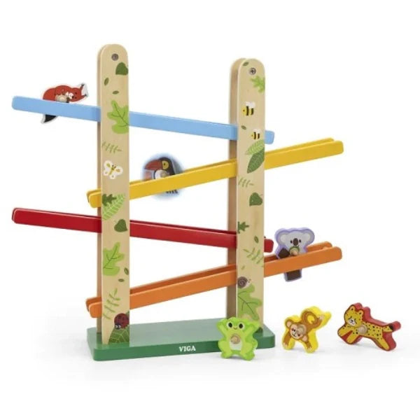 Jungle Ramp Slider – Fun Rolling Ramp Toy for Kids – Primary Toys
