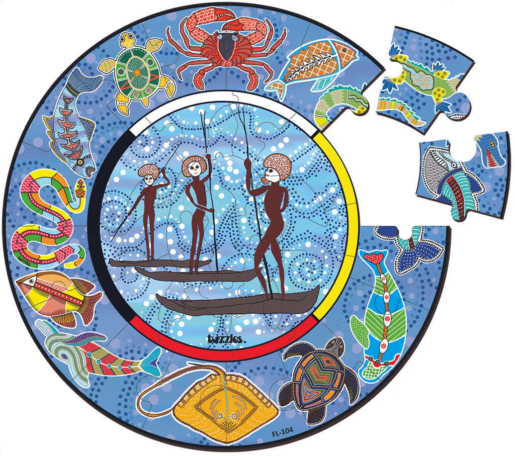 FL-104 Aboriginal Art Sea Story .tif